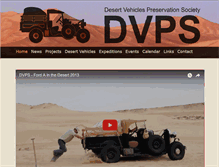 Tablet Screenshot of desert-vehicles.org